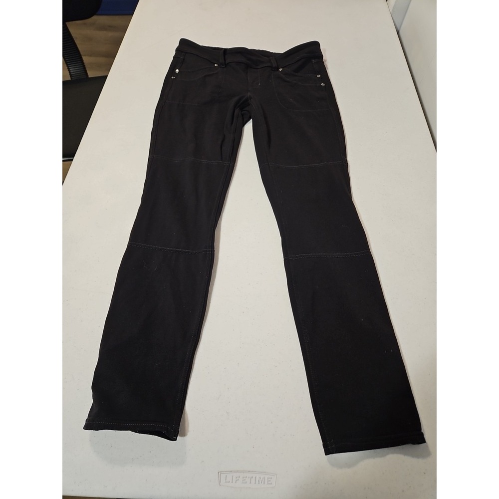 Athleta Jeggin Black Knit Pull on Pant Size Medium Womens  (1444